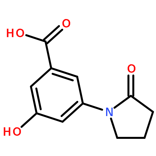 Benzoic acid, 3-hydroxy-5-(2-oxo-1-pyrrolidinyl)-