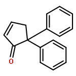 2-Cyclopenten-1-one, 5,5-diphenyl-