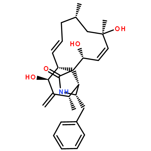 1H-Cycloundec[d]isoindol-1-one,2,3,3a,4,5,6,6a,9,10,11,12,15-dodecahydro-6,12,15-trihydroxy-4,10,12-trimethyl-5-methylene-3-(phenylmethyl)-,(3S,3aR,4S,6S,6aR,7E,10S,12R,13E,15R,15aR)-