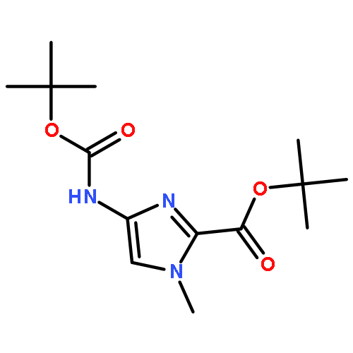 1H-IMIDAZOLE-2-CARBOXYLIC ACID, 4-[[(1,1-DIMETHYLETHOXY)CARBONYL]AMINO]-1-METHYL-, 1,1-DIMETHYLETHYL ESTER