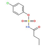 SULFAMIC ACID, (1-OXOBUTYL)-, 4-CHLOROPHENYL ESTER