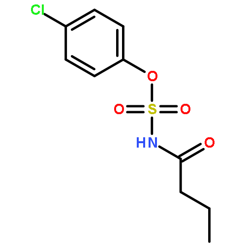 SULFAMIC ACID, (1-OXOBUTYL)-, 4-CHLOROPHENYL ESTER