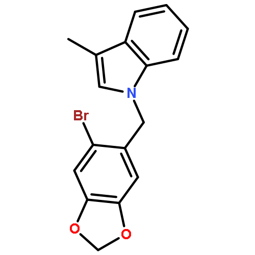 1H-Indole, 1-[(6-bromo-1,3-benzodioxol-5-yl)methyl]-3-methyl-