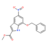 1H-Indole-2-carboxylic acid, 5-nitro-7-(phenylmethoxy)-, methyl ester