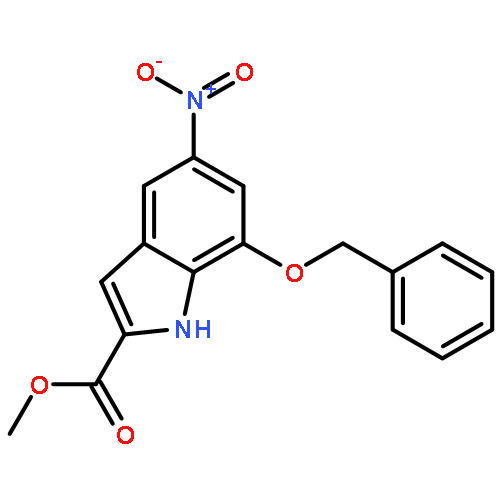 1H-Indole-2-carboxylic acid, 5-nitro-7-(phenylmethoxy)-, methyl ester