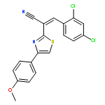 (2E)-3-(2,4-dichlorophenyl)-2-[4-(4-methoxyphenyl)-1,3-thiazol-2-yl]prop-2-enenitrile