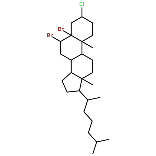 5,6.β.-dibromo-3.β.-chloro-5.α.-chloestane