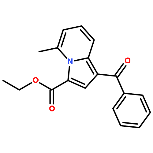 3-Indolizinecarboxylic acid, 1-benzoyl-5-methyl-, ethyl ester