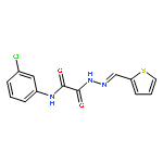 N-(3-chlorophenyl)-2-oxo-2-[(2E)-2-(thiophen-2-ylmethylidene)hydrazino]acetamide