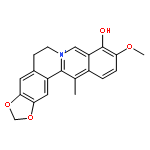 9-hydroxy-10-methoxy-13-methyl-5,6-dihydro[1,3]dioxolo[4,5-g]isoquino[3,2-a]isoquinolin-7-ium