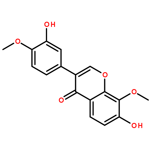 4H-1-Benzopyran-4-one,7-hydroxy-3-(3-hydroxy-4-methoxyphenyl)-8-methoxy-