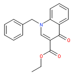 3-Quinolinecarboxylic acid, 1,4-dihydro-4-oxo-1-(phenylmethyl)-, ethylester