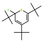 2H-Thiopyran, 2,4,6-tris(1,1-dimethylethyl)-2-fluoro-