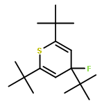 4H-Thiopyran, 2,4,6-tris(1,1-dimethylethyl)-4-fluoro-