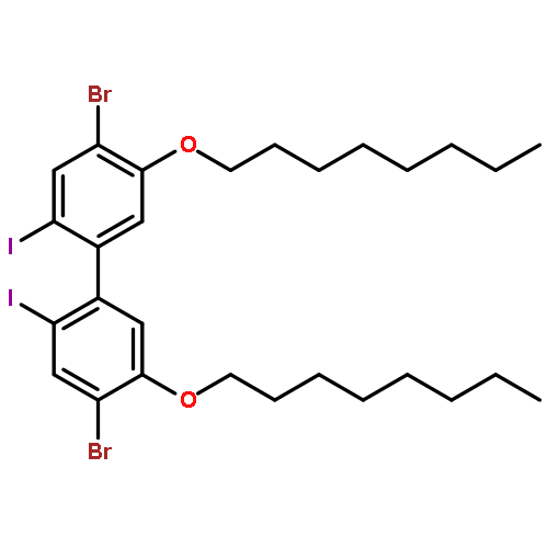 1,1'-Biphenyl, 4,4'-dibromo-2,2'-diiodo-5,5'-bis(octyloxy)-