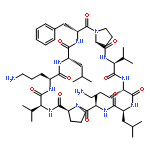 Cyclo(D-alanyl-L-prolyl-L-valyl-L-ornithyl-L-leucyl-D-phenylalanyl-L-prolyl-L-v
alyl-L-ornithyl-L-leucyl)