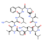 CYCLO(D-ALANYL-L-PROLYL-L-VALYL-L-ORNITHYL-L-LEUCYL-D-PHENYLALANYL-L-PROLYL-L-VALYL-L-LYSYL-L-LEUCYL)