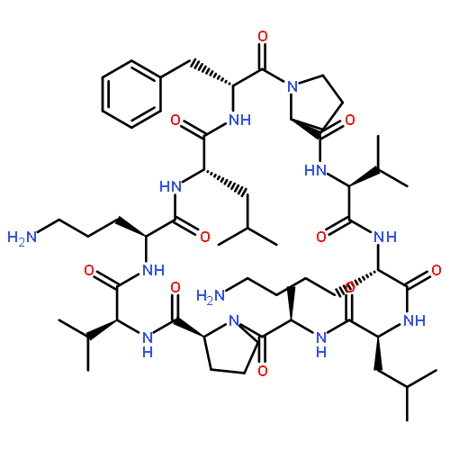 CYCLO(D-ALANYL-L-PROLYL-L-VALYL-L-ORNITHYL-L-LEUCYL-D-PHENYLALANYL-L-PROLYL-L-VALYL-L-LYSYL-L-LEUCYL)