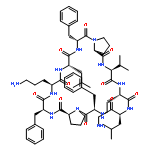 Cyclo(L-leucyl-D-phenylalanyl-L-prolyl-L-phenylalanyl-L-ornithyl-L-leucyl-D-p
henylalanyl-L-prolyl-L-valyl-L-ornithyl)