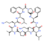 CYCLO(D-ALANYL-L-PROLYL-L-VALYL-L-ORNITHYL-L-LEUCYL-D-PHENYLALANYL-L-PROLYL-L-PHENYLALANYL-L-LYSYL-L-LEUCYL)