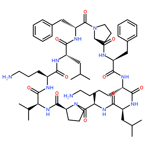 CYCLO(D-ALANYL-L-PROLYL-L-VALYL-L-ORNITHYL-L-LEUCYL-D-PHENYLALANYL-L-PROLYL-L-PHENYLALANYL-L-LYSYL-L-LEUCYL)