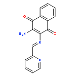 1,4-Naphthalenedione, 2-amino-3-[(2-pyridinylmethylene)amino]-