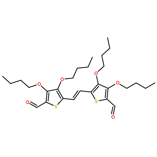 2-Thiophenecarboxaldehyde, 5,5'-(1E)-1,2-ethenediylbis[3,4-dibutoxy-