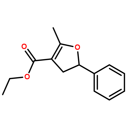 3-Furancarboxylic acid, 4,5-dihydro-2-methyl-5-phenyl-, ethyl ester