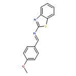 2-Benzothiazolamine, N-[(4-methoxyphenyl)methylene]-