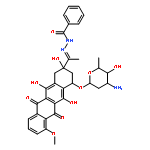 N-[(e)-1-[(2s,4s)-4-(4-amino-5-hydroxy-6-methyloxan-2-yl)oxy-2,5,12-trihydroxy-7-methoxy-6,11-dioxo-3,4-dihydro-1h-tetracen-2-yl]ethylideneamino]benzamide