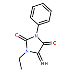 2,4-IMIDAZOLIDINEDIONE, 1-ETHYL-5-IMINO-3-PHENYL-