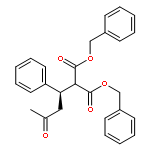 PROPANEDIOIC ACID, [(1R)-3-OXO-1-PHENYLBUTYL]-, BIS(PHENYLMETHYL) ESTER