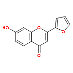 4H-1-Benzopyran-4-one, 2-(2-furanyl)-7-hydroxy-