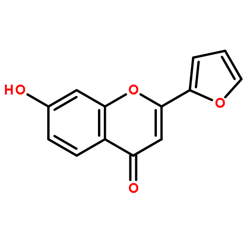 4H-1-Benzopyran-4-one, 2-(2-furanyl)-7-hydroxy-