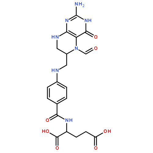 D-Glutamic acid,N-[4-[[(2-amino-5-formyl-3,4,5,6,7,8-hexahydro-4-oxo-6-pteridinyl)methyl]amino]benzoyl]-