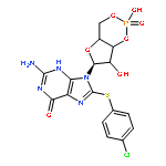 Guanosine,8-[(4-chlorophenyl)thio]-, cyclic 3',5'-(hydrogen phosphate)