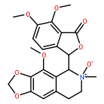 6,7-dimethoxy-3-[(5S)-4-methoxy-6-methyl-6-oxido-7,8-dihydro-5H-[1,3]dioxolo[4,5-g]isoquinolin-6-ium-5-yl]-3H-isobenzofuran-1-one