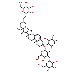 b-D-Glucopyranoside, (3b,22a,25R)-26-(b-D-glucopyranosyloxy)-22-methoxyfurost-5-en-3-yl O-6-deoxy-a-L-mannopyranosyl-(1®2)-O-[b-D-glucopyranosyl-(1®3)]-