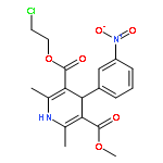 5-O-(2-CHLOROETHYL) 3-O-METHYL 2,6-DIMETHYL-4-(3-NITROPHENYL)-1,4-DIHYDROPYRIDINE-3,5-DICARBOXYLATE