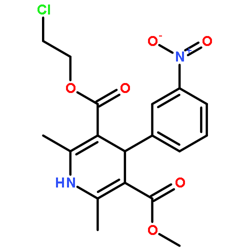 5-O-(2-CHLOROETHYL) 3-O-METHYL 2,6-DIMETHYL-4-(3-NITROPHENYL)-1,4-DIHYDROPYRIDINE-3,5-DICARBOXYLATE