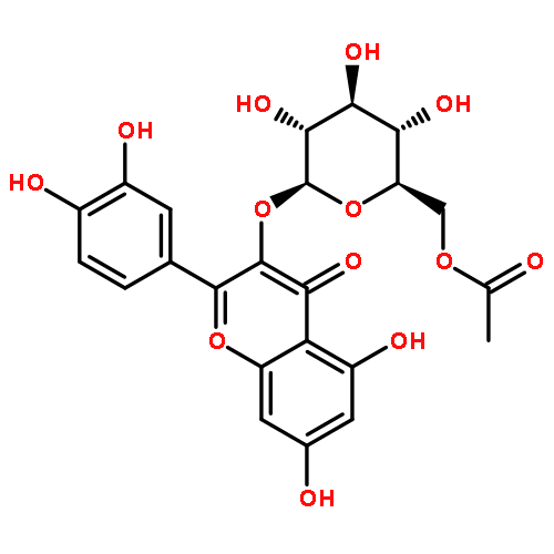 QUERCETIN-3-O-BETA-D-GLUCOPYRANOSYL-6''-ACETATE