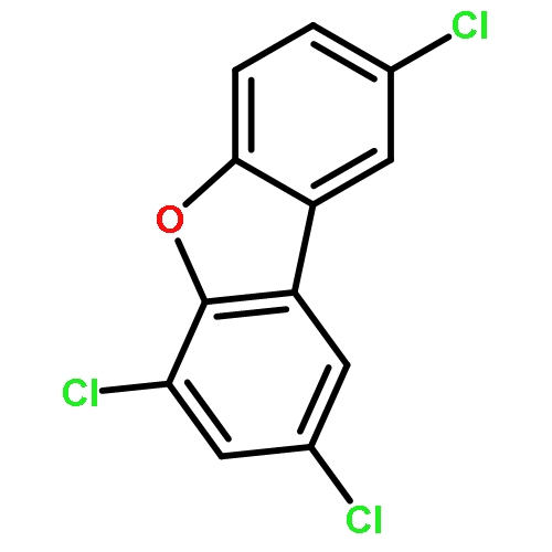 Dibenzofuran,2,4,8-trichloro-