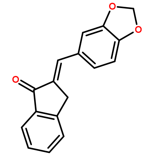 (2E)-2-(1,3-benzodioxol-5-ylmethylidene)-2,3-dihydro-1H-inden-1-one