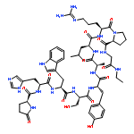 5-OXO-L-PROLYL-L-HISTIDYL-L-TRYPTOPHYL-L-SERYL-L-TYROSYL-L-ALANYL-L-LEUCYL-N5-(DIAMINOMETHYLENE)-L-ORNITHYL-L-PROLYL-N-ETHYLGLYCINAMIDE