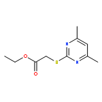 ACETIC ACID, [(4,6-DIMETHYL-2-PYRIMIDINYL)THIO]-, ETHYL ESTER