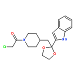 2-chloro-1-(4-{[2-(1H-indol-2-yl)-1,3-dioxolan-2-yl]methyl}piperidin-1-yl)ethanone