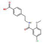 Benzoic acid,4-[2-[(5-chloro-2-methoxybenzoyl)amino]ethyl]-