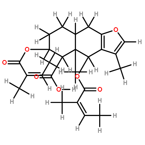 3,6-Diangeloyl-(3beta,6beta)-3,6-Dihydroxyfuranoeremophilan-15-oic acid