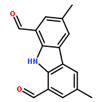 9H-CARBAZOLE-1,8-DICARBOXALDEHYDE, 3,6-DIMETHYL-