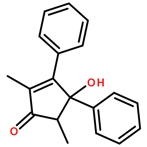 4-hydroxy-2,5-dimethyl-3,4-diphenylcyclopent-2-en-1-one